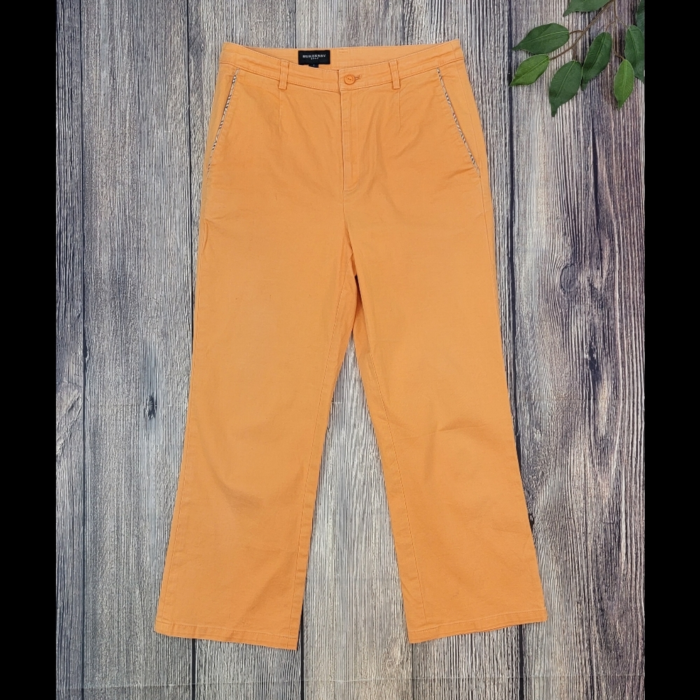 Burberry Golf Vintage Orange Chino Crop Ankle Pants